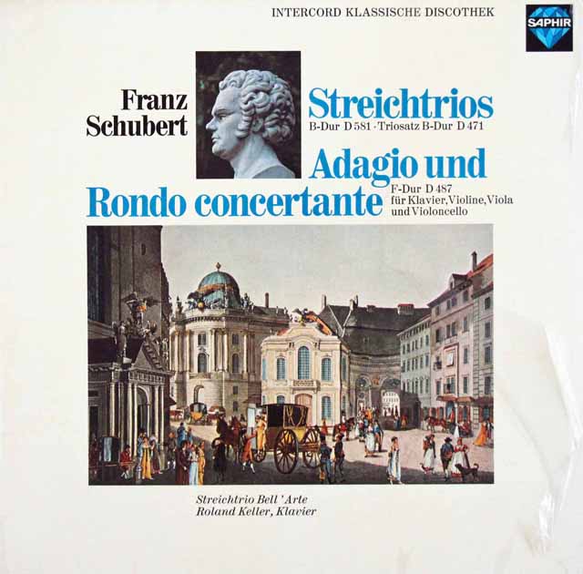 ラウテンバッハーらのシューベルト/弦楽三重奏曲第1&2番ほか　独SAPHIR　3737　LP レコード