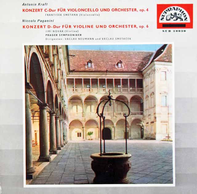 ノヴァーク、スメターチェクのパガニーニ/ヴァイオリン協奏曲第1番ほか　チェコSUPRAPHON　3737　LP レコード