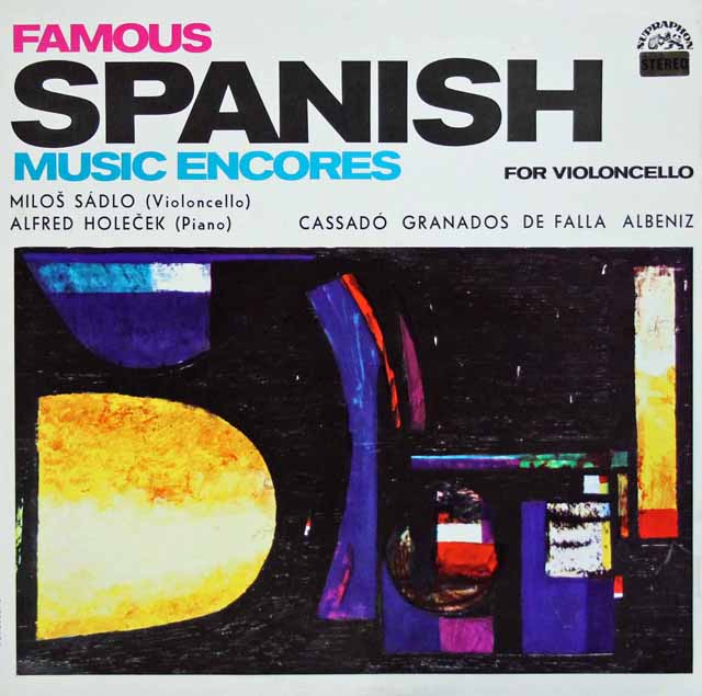 サードロのスペイン・チェロ名曲集　チェコSUPRAPHON　3104　LP レコード