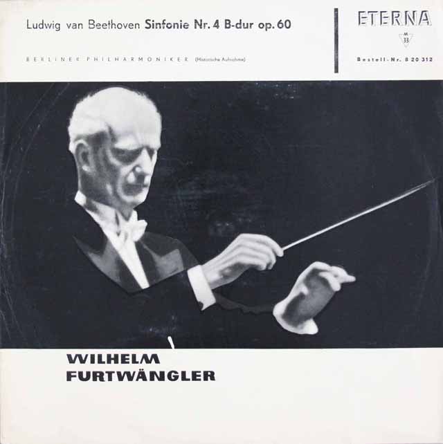 フルトヴェングラーのベートーヴェン/交響曲第4番　 独ETERNA　3738　LP レコード
