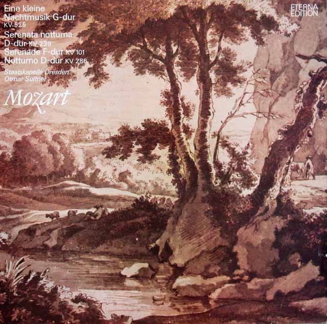 スウィトナーのモーツァルト/アイネ・クライネ・ナハトムジークほか　独ETERNA　3738　LP レコード