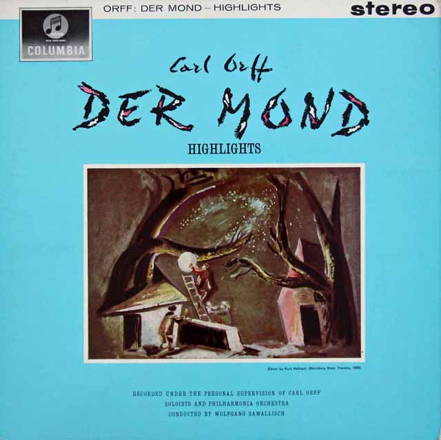 サヴァリッシュのオルフ/歌劇「月」抜粋　英Columbia   3104　LP レコード