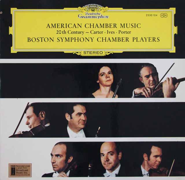 【日本未発売】　ボストン・シンフォニー・チェンバー・プレイヤーズの20世紀アメリカ室内楽曲集　独DGG　3738　LP レコード