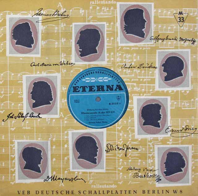 プヒェルトのモーツァルト/ピアノソナタ第10、11番　独ETERNA　3738　LP レコード