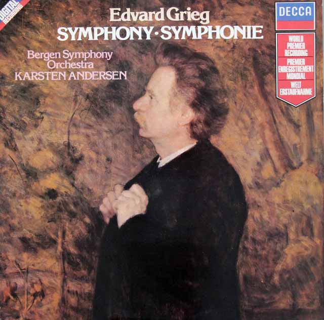 アンデルセンのグリーグ/交響曲ハ短調　蘭DECCA　3106　LP レコード