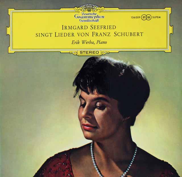 ゼーフリートのシューベルト/歌曲集　独DGG　3739　LP レコード