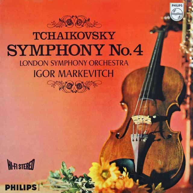 マルケヴィチのチャイコフスキー/交響曲第4番   蘭PHILIPS　3496　LP レコード