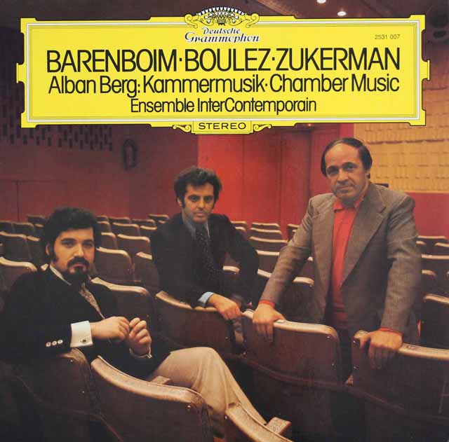 ブーレーズ、バレンボイムらのベルク/室内協奏曲ほか　独DGG　3737　LP レコード