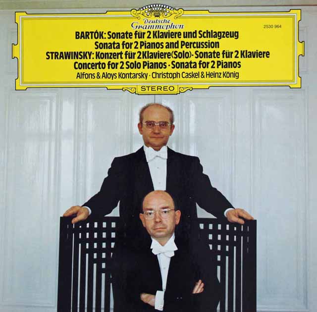 コンタルスキー兄弟ほかのバルトーク/2台のピアノと打楽器のためのソナタほか　独DGG　3108　LP レコード