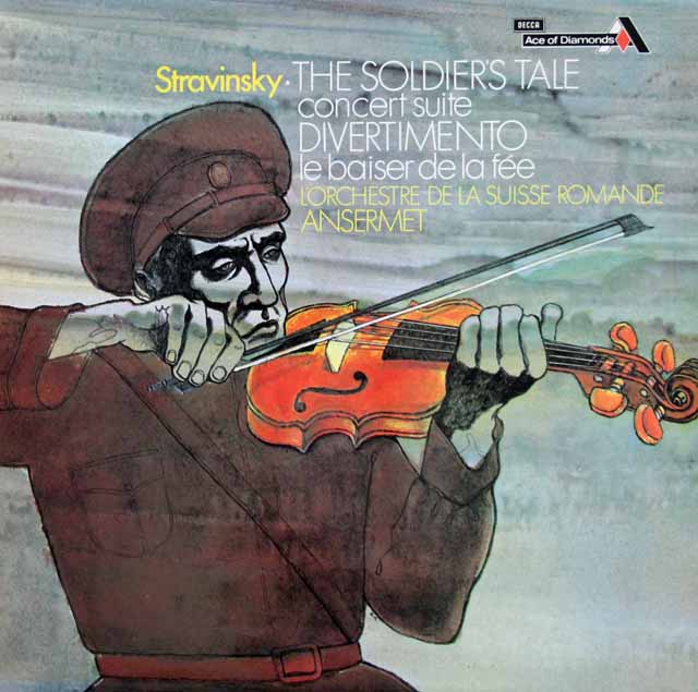 アンセルメのストラヴィンスキー/ 組曲「兵士の物語」ほか　英DECCA　3108　LP レコード