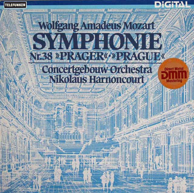 アーノンクールのモーツァルト/交響曲第38番「プラハ」　独TELEFUNKEN　3496　LP レコード