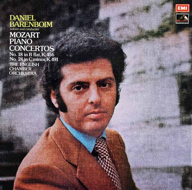 【オリジナル盤】　バレンボイムのモーツァルト/ピアノ協奏曲第18、24番　英EMI　3108　LP レコード