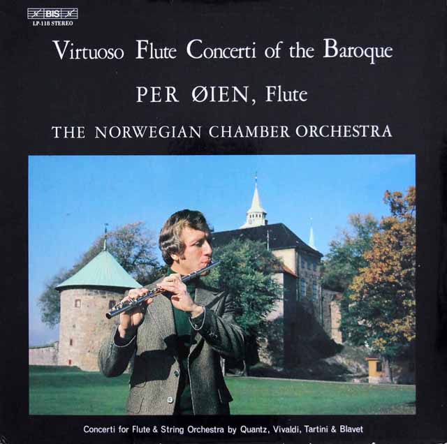 オイエンのバロック・フルート協奏曲集　独BIS　3737　LP レコード
