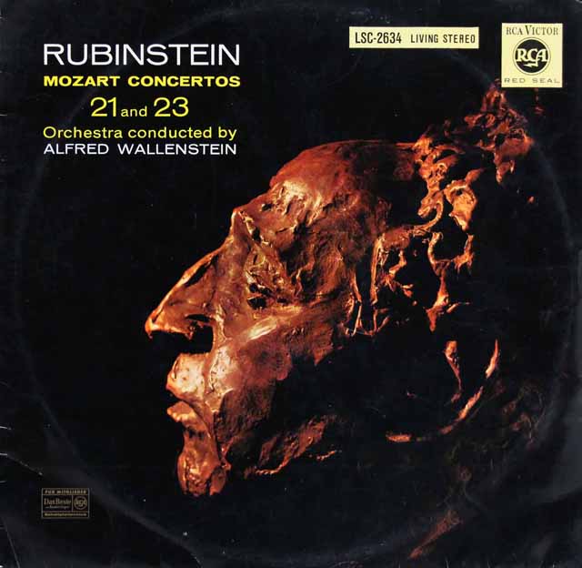ルービンシュタイン、ウォーレンスタインのモーツァルト/ピアノ協奏曲第21、23番　独RCA　3740　LP レコード