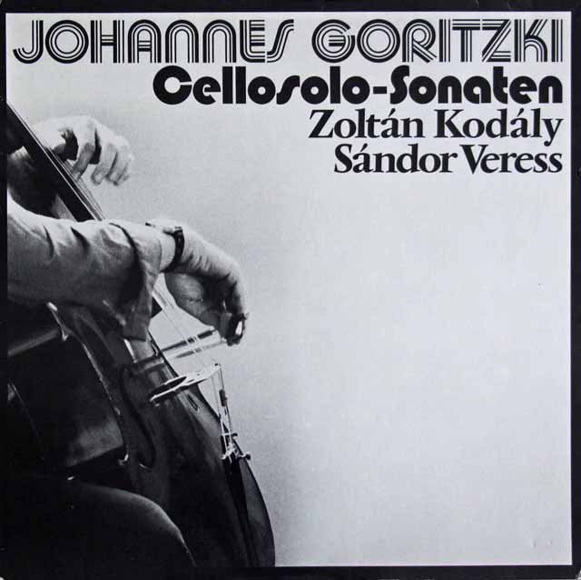 ゴリツキのコダーイ&ヴェレシュ/無伴奏チェロソナタ集　独THOROFON　3109　LP レコード
