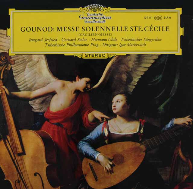 【独最初期盤】　マルケヴィチのグノー/聖チェチーリア荘厳ミサ曲　独DGG　3110　LP レコード