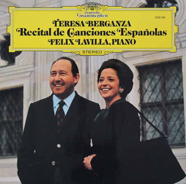 ベルガンサのスペイン歌曲集　独DGG　3428　LP レコード