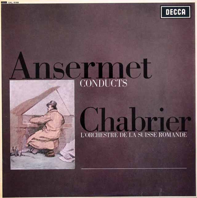 【オリジナル盤】　アンセルメのシャブリエ/管弦楽名曲集　英DECCA　3110　LP レコード