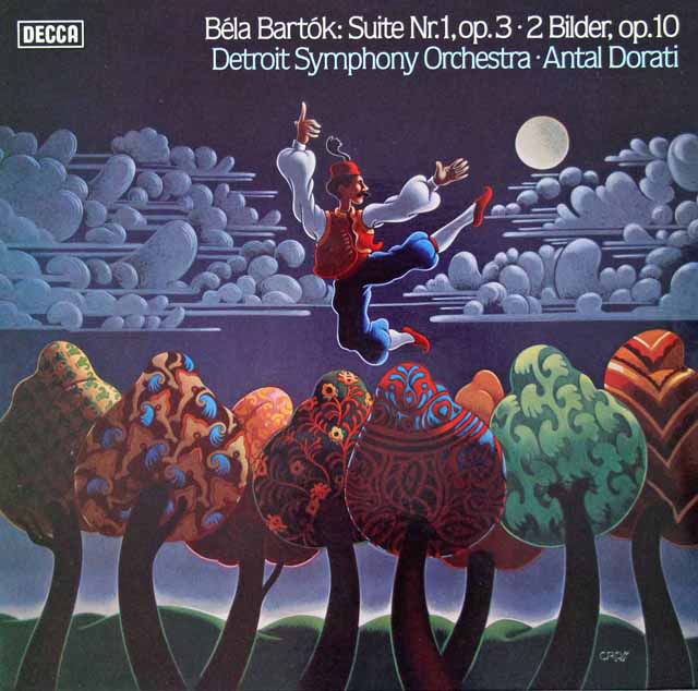 ドラティのバルトーク/組曲第1番、2つの映像　独DECCA　3428　LP レコード
