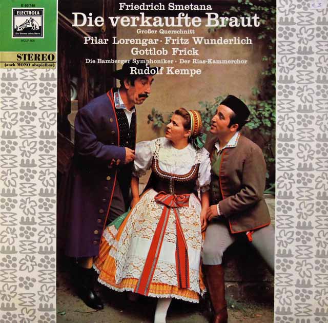 ケンペのスメタナ/「売られた花嫁」抜粋　独ELECTROLA　3429　LP レコード