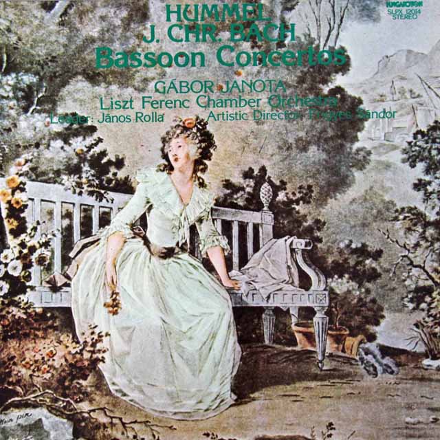 ヤノータのフンメル、J.C.バッハ/ファゴット協奏曲集　ハンガリーHUNGAROTON　3428　LP レコード