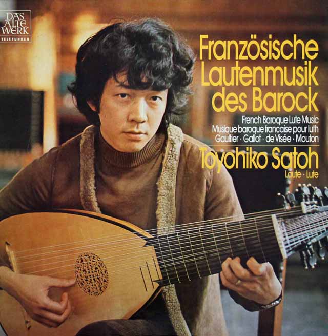佐藤豊彦のフランス・バロック・リュート作品集　 独TELEFUNKEN　3429　LP レコード