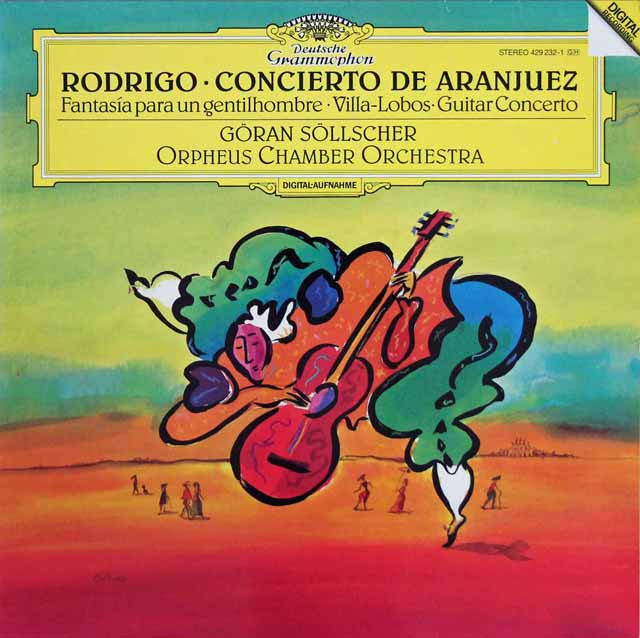 セルシェルのロドリーゴ/アランフェス協奏曲ほか　独DGG　3430　LP レコード