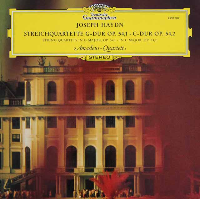 アマデウス四重奏団のハイドン/弦楽四重奏曲第42、43番　独DGG　3430　LP レコード