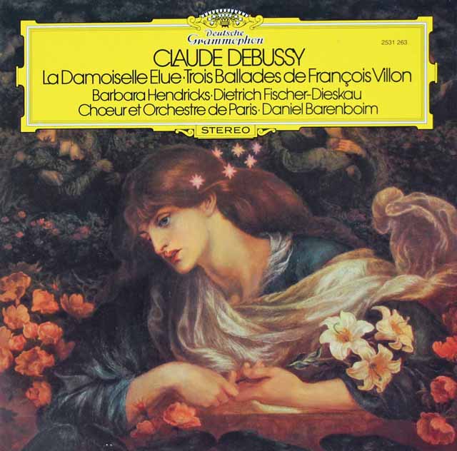 バレンボイムのドビュッシー/「選ばれし乙女」ほか　独DGG　3430　LP レコード