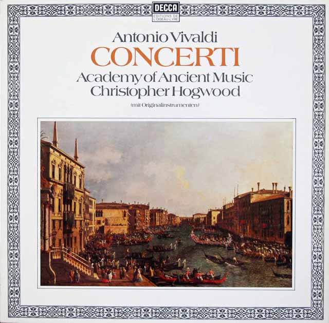 ホグウッドのヴィヴァルディ/協奏曲集　独DECCA　3430　LP レコード