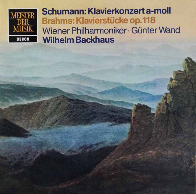 バックハウス、ヴァントのシューマン/ピアノ協奏曲 イ短調ほか　独DECCA　3431　LP レコード