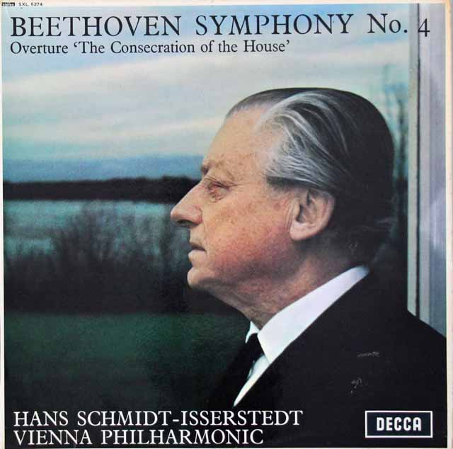 イッセルシュテットのベートーヴェン/交響曲第4番ほか　英DECCA　3112　LP レコード