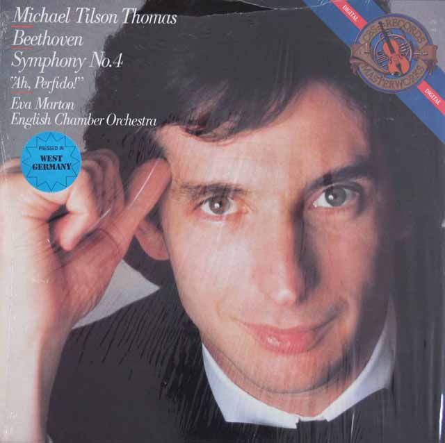 【未開封】　ティルソン・トーマスのベートーヴェン/交響曲第4番ほか　CBS　3431　LP レコード