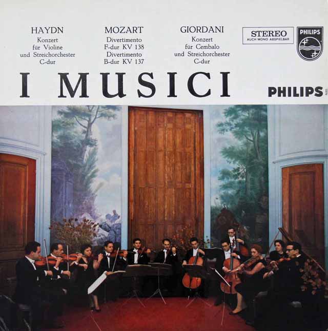 イ・ムジチのモーツァルト/ディヴェルティメントほか　蘭PHILIPS　3112　LP レコード