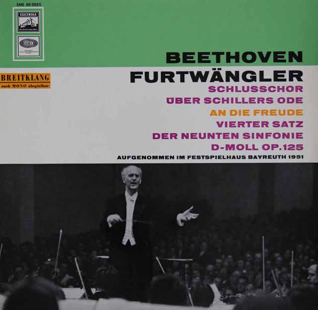 フルトヴェングラーのベートーヴェン/交響曲第9番「合唱付」から第4楽章　独ELECTROLA　3431　LP レコード