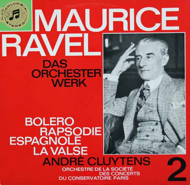 【独最初期盤】クリュイタンスのラヴェル/「ボレロ」ほか　独columbia　3113　LP レコード
