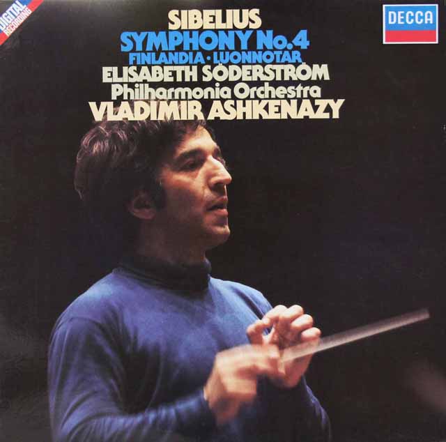 アシュケナージのシベリウス/交響曲第4番ほか　独DECCA　3433　LP レコード