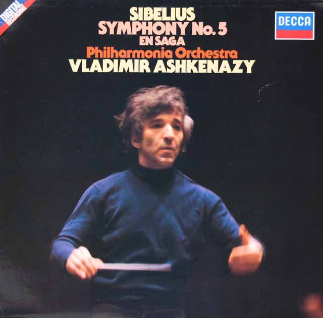 アシュケナージのシベリウス/交響曲第5番ほか　独DECCA　3113　LP レコード