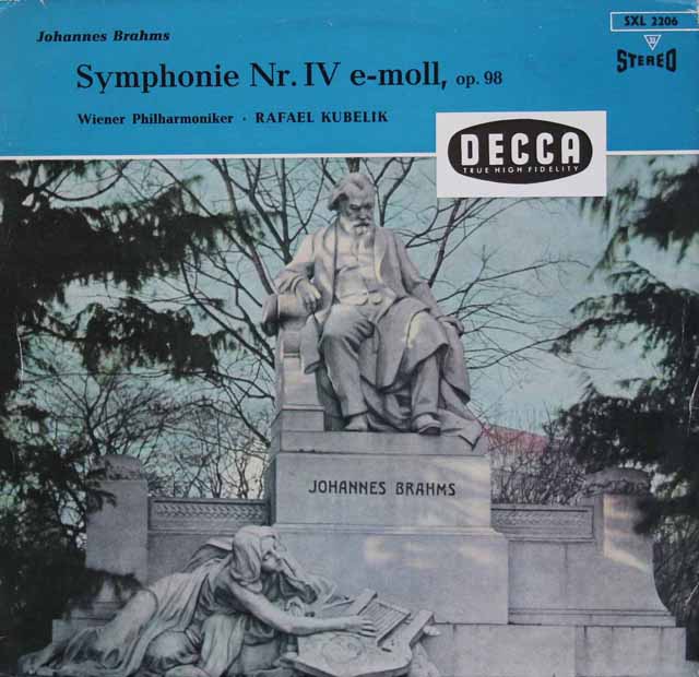 クーベリックのブラームス/交響曲第4番  　独DECCA　3433　LP　レコード