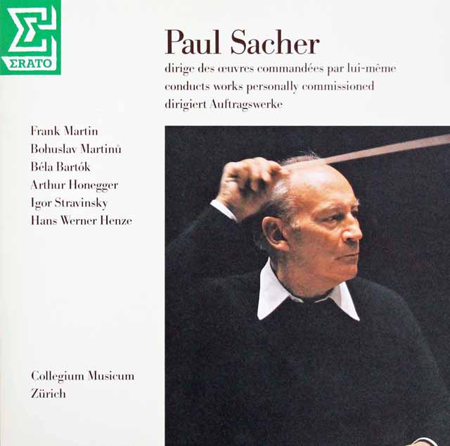 ザッヒャーのバルトーク/弦楽のためのディヴェルティメントほか　仏ERATO　3433　LP レコード