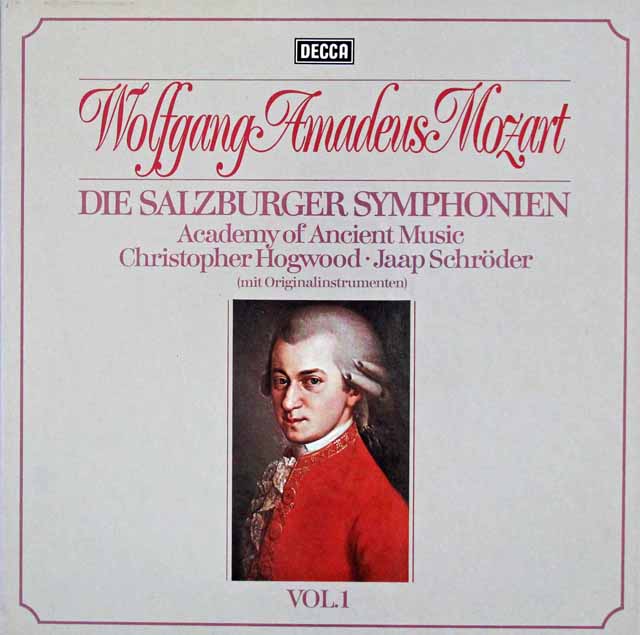 ホグウッドのモーツァルト/交響曲集  Vol.1 (ザルツブルク・1772～1773年）　独DECCA　3113　LP レコード