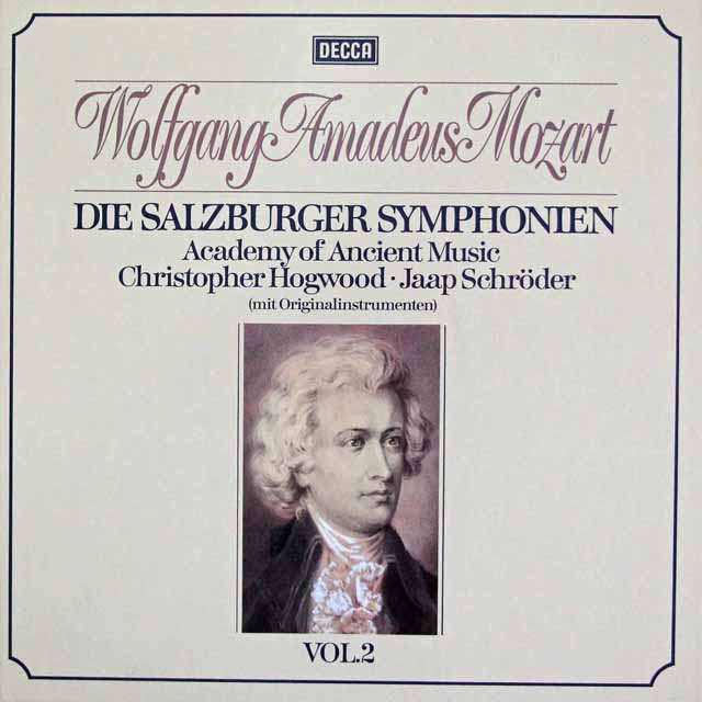 ホグウッドのモーツァルト/交響曲集  Vol.2 (ザルツブルク・1773～1775年）　独DECCA　3113　LP レコード