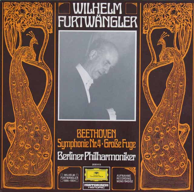 フルトヴェングラーのベートーヴェン/交響曲第4番ほか　独DGG　3434　LP レコード