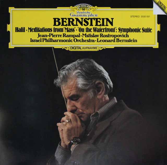 バーンスタインの自作自演/映画「波止場」からの交響的組曲ほか　独DGG　3435　LP レコード