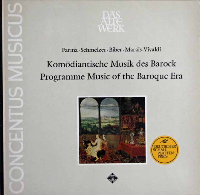 アーノンクールの「バロック時代の標題音楽」　独TELEFUNKEN　3114　LP レコード