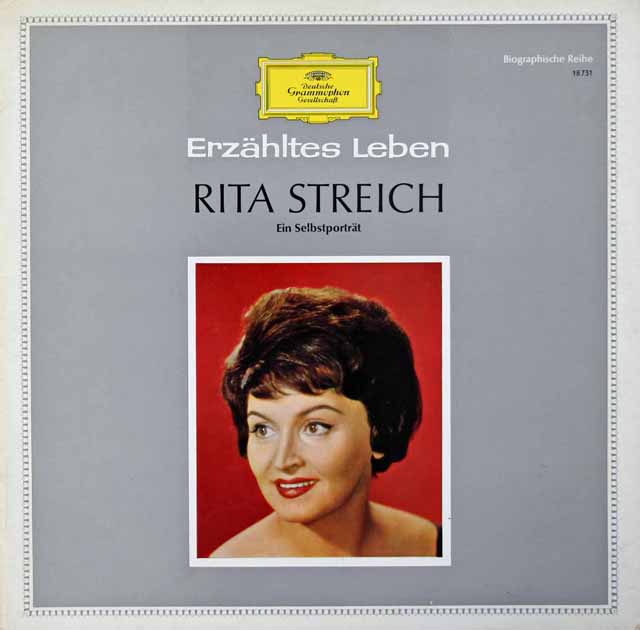 【直筆サイン入り】　シュトライヒのセルフポートレート/愛唱曲集　独DGG　3740　LP レコード