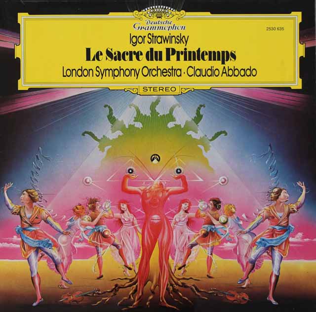 アバドのストラヴィンスキー/「春の祭典」 　独DGG　3740　LP レコード