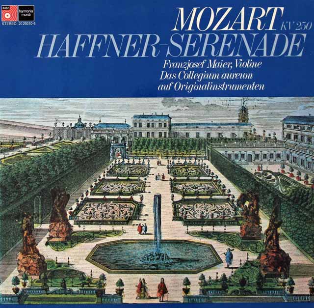 コレギウム・アウレウムのモーツァルト/「ハフナー」セレナード　独BASF/HM　3741　LP レコード