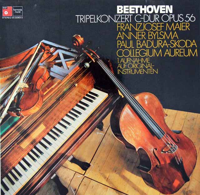 コレギウム・アウレウムのベートーヴェン/三重協奏曲　独HM　3741　LP レコード