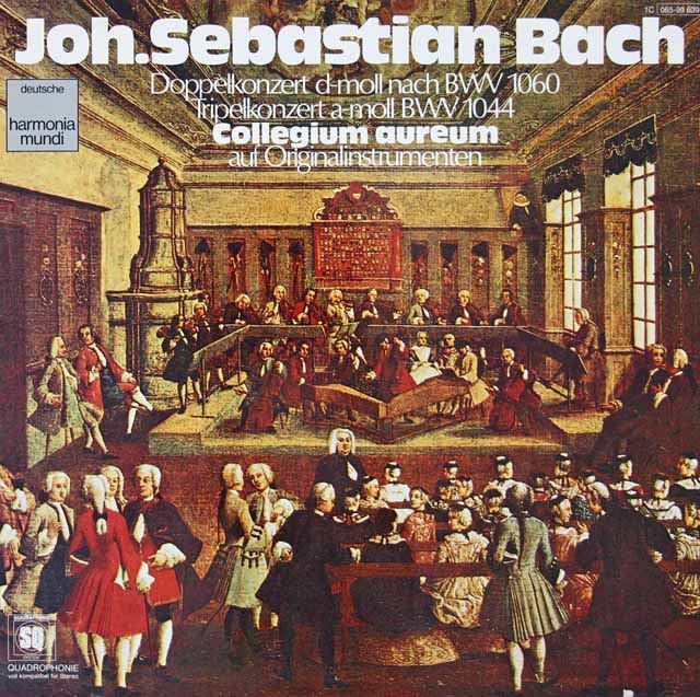 コレギウム・アウレウムのバッハ/オーボエとヴァイオリンのための二重協奏曲ほか 　独HM　3115　LP レコード
